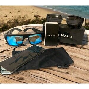 JIM HALO Sunglasses 2 PAIR Polarized Shades Fishing Outdoor Sports New